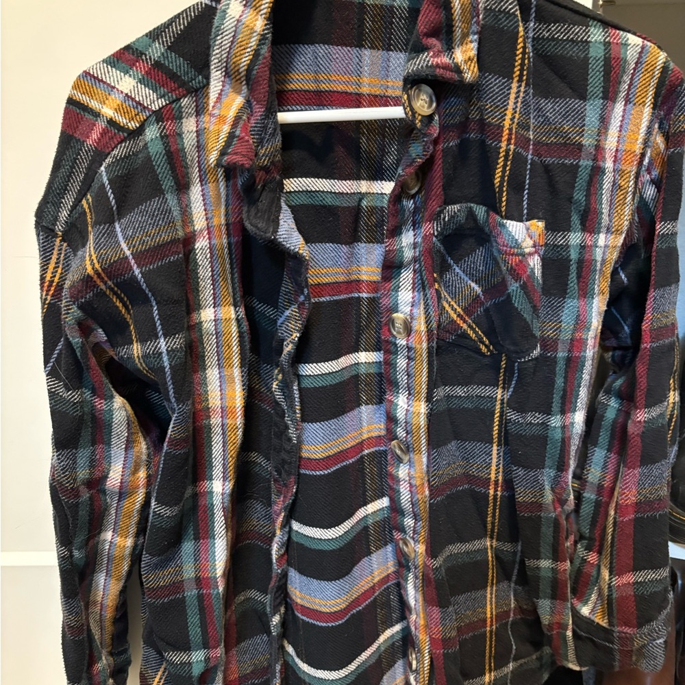 Maurices Men's Colorful Plaid Button Down Shirt